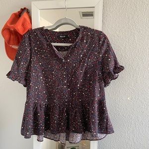 Madewell starry night blouse